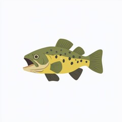 Colorful Fish Illustration Ideal for Educational and Creative Use