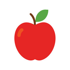 red apple vector illustration