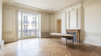 Fototapeta premium An elegant, sun-drenched room with exquisite details.