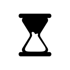 hourglass icon, vector illustration, symbol, design logo template pictogram, for ui or ux isolated on white for mobile app, editable