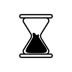 hourglass icon, vector illustration, symbol, design logo template pictogram, for ui or ux isolated on white for mobile app, editable