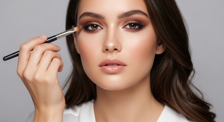 Obraz premium Effortless Smoky Eye Makeup Tutorial Achieve a Stunning Look with Simple Steps