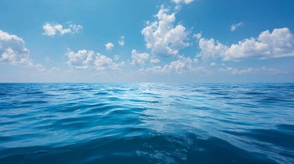 Obraz premium Sea and blue sky background 