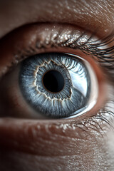 close up of eye