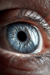 close up of eye