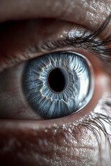 close up of eye