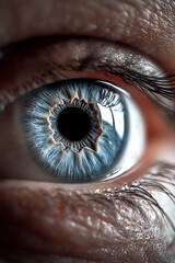 close up of eye
