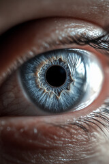 close up of eye