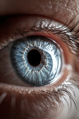 close up of eye