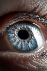 close up of eye