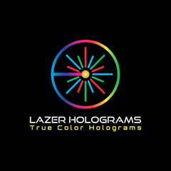 laser technology logo design vector