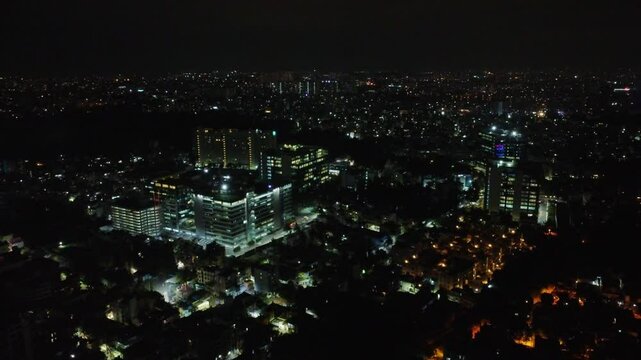 Aerial shot of beautiful fireworks in Bengaluru city after the Royal Challenger Bangalore (RCB) cricket team won the Indian Premier League (IPL) trophy 2025


