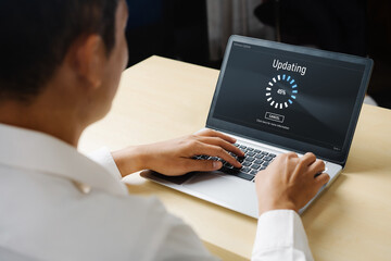Software update on computer for modish version of device software upgrade