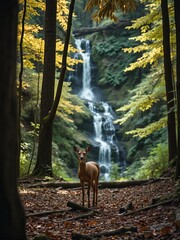 deer in the woods