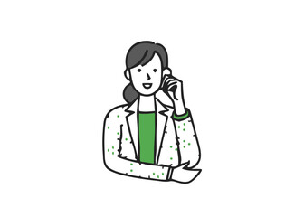 Young thoughtful guys think. Simple vector illustration material of a worried young businessman holding his head with a speech bubble.