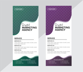 A new business Roll up banner design with good quality print ready