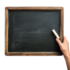 blackboard with chalk on a blackboard