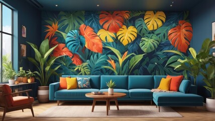 Modern Tropical Living Room