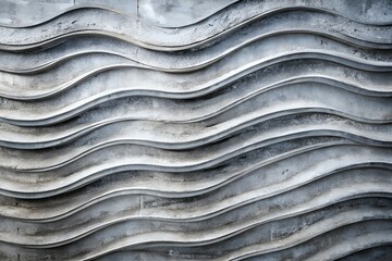 Raw Concrete Wavy Wall Texture in Cool Gray and Charcoal Tones