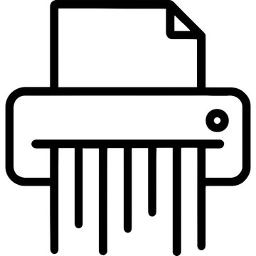 recommend clip art: Vector design of an office shredder icon