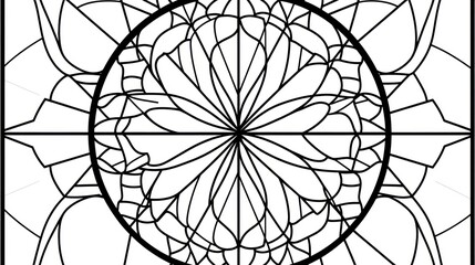 Intricate Mandala Coloring Page