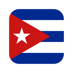 Cuba flag rounded square icon