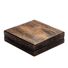 Square-shaped podium isolate on white background