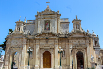 Fototapeta premium Beautiful Church in Malta Valletta