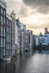 Typical view of Amsterdam from its waterways