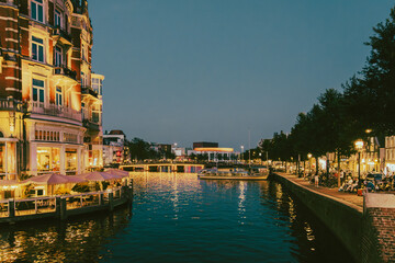 Typical view of Amsterdam from its waterways