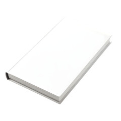 White book or notebook isolate on white background