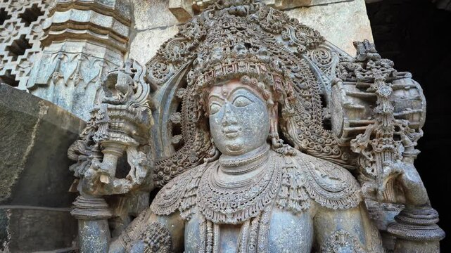 Hoysaleshwara temple is a 12th-century Hindu temple dedicated to the god Shiva. It is the largest monument in Halebidu, Karnataka, India
