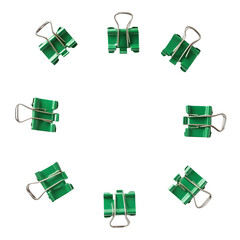 paper clips on white