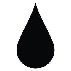 black drop of oil