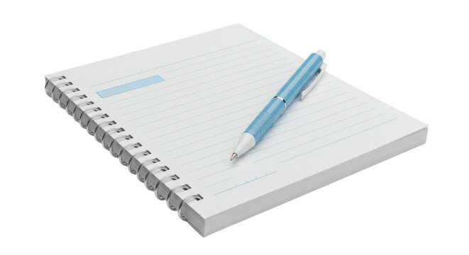 Isolated Notebook and Pen - Powered by Adobe