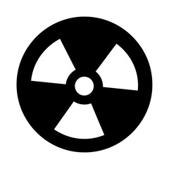 Fototapeta premium Radioactive Hazard Symbol Icon