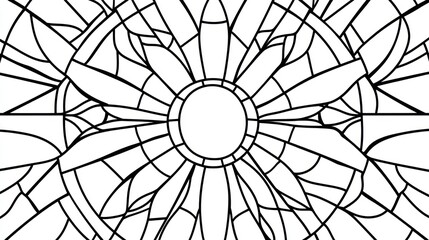 Stained Glass Mandala Design