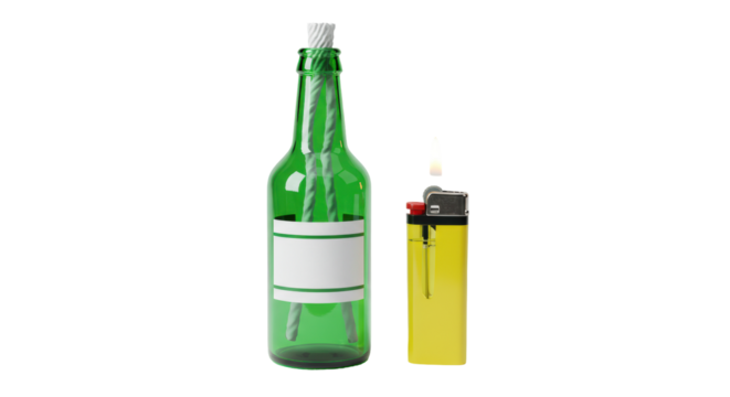 Isolated Molotov Cocktail