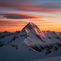 Obraz premium sunset in the mountains