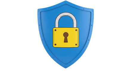 Isolated Security Shield with Lock