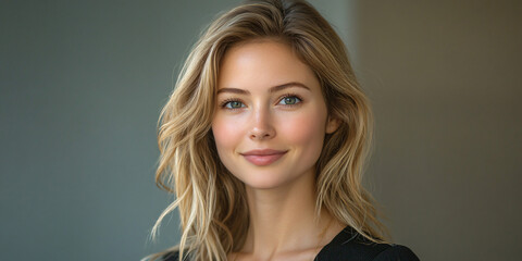 Fototapeta premium Woman in Harmony and Confidence