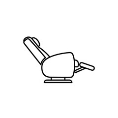 Father's Day reclining chair icon for relaxation and comfort