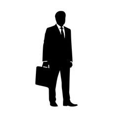 businessman walking with briefcase