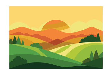 Obraz premium landscape with mountains