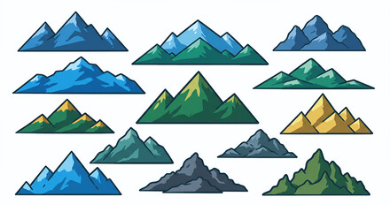 set of mountains