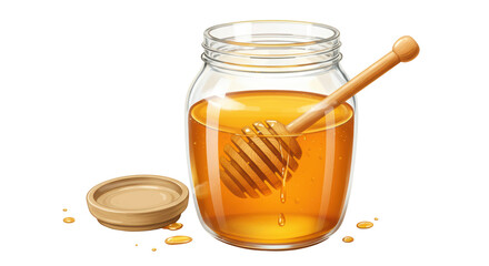 Isolated Jar of Honey