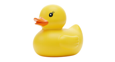 Isolated Rubber Duck Toy