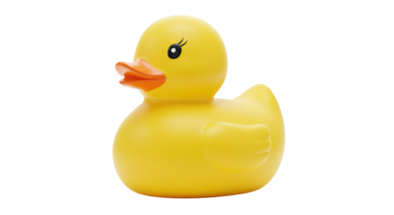 Isolated Rubber Duck Toy