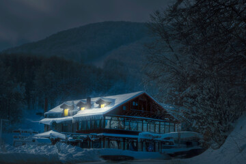 house in the mountains