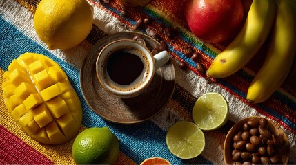 Vibrant Colombian Independence Day Fiesta: Sunlit Celebration of Culture, Joy, and National Pride. Festive Atmosphere, Colorful Decorations, Happy People Enjoying the Holiday